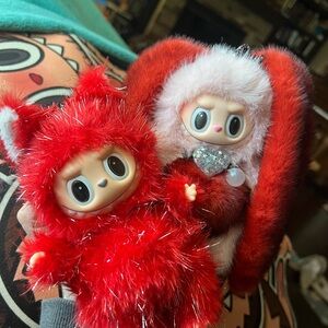 CLEARANCE Authentic Valentine Labubu Duo with Upgraded Eyes and Fur